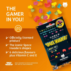 Space Invaders fruit jelly
