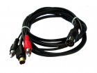 Mini DIN (S-Video) cable with 2x RCA for audio